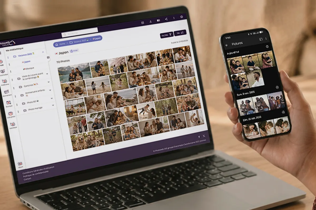 Ajouter ses photos depuis mobile et ordinateur